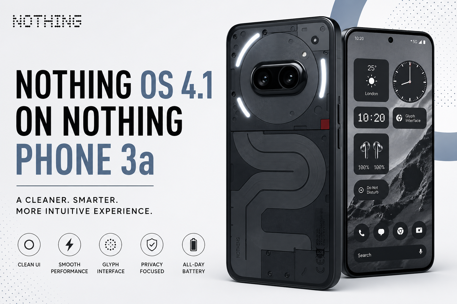 Nothing OS 4.1 on Nothing Phone 3a: A Clean, Fast & Future-Ready Experience