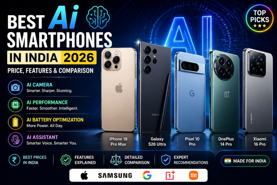 Best AI Smartphones in India 2026 – Price, Features & Comparison