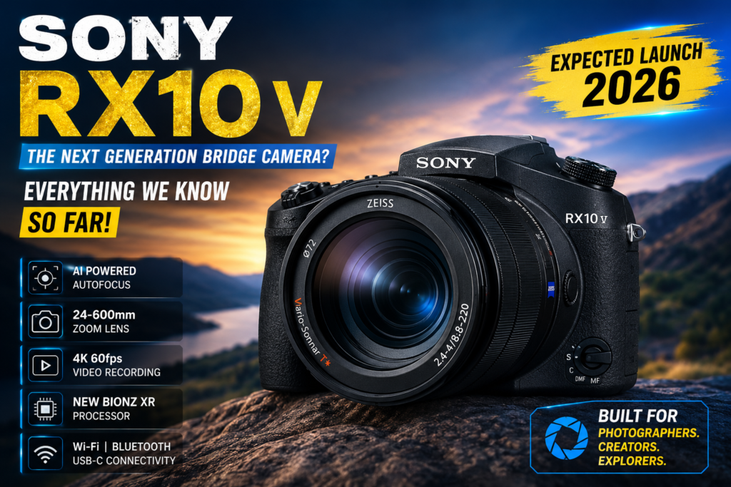 Sony RX10 V camera expected price, specifications, and launch date 2026