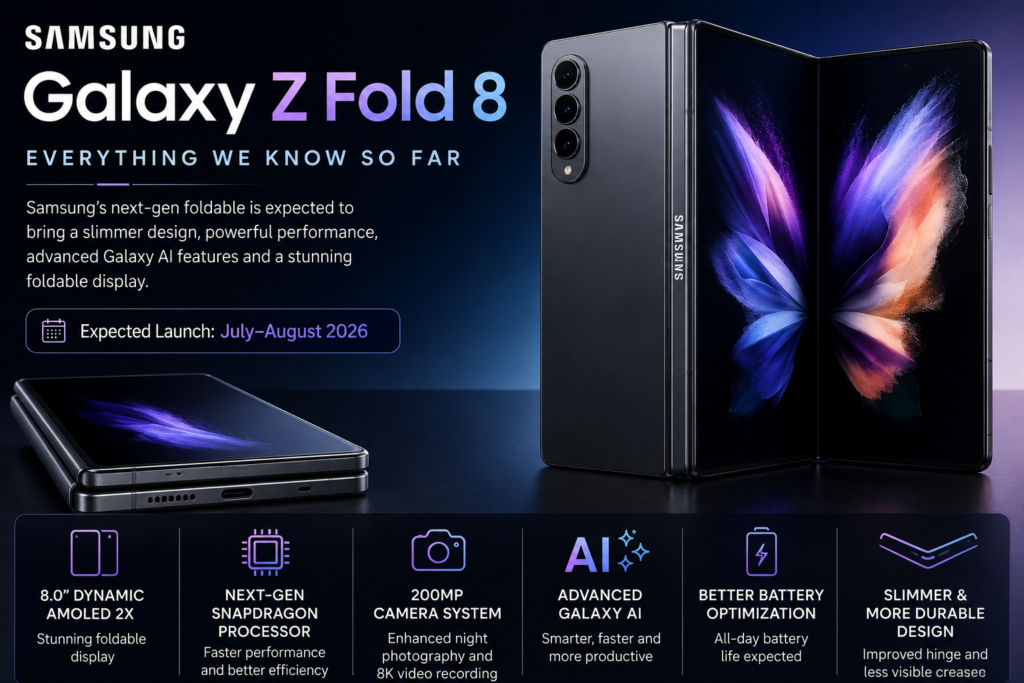 Samsung Galaxy Z Fold 8 vs Samsung Galaxy Z Fold 7