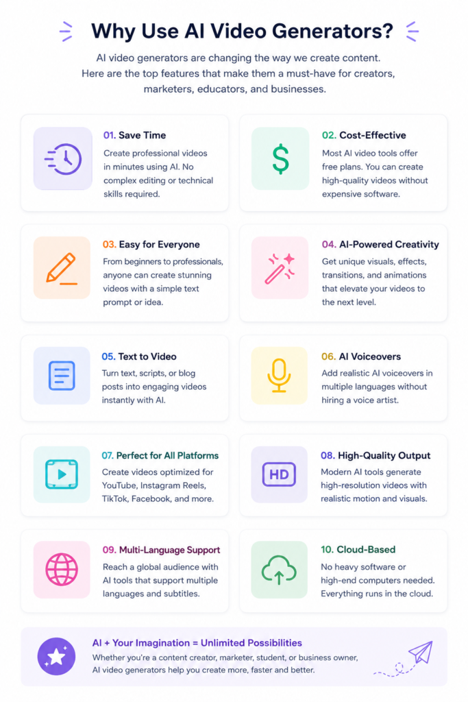 Top free AI video generator tools without watermark for content creators in 2026
