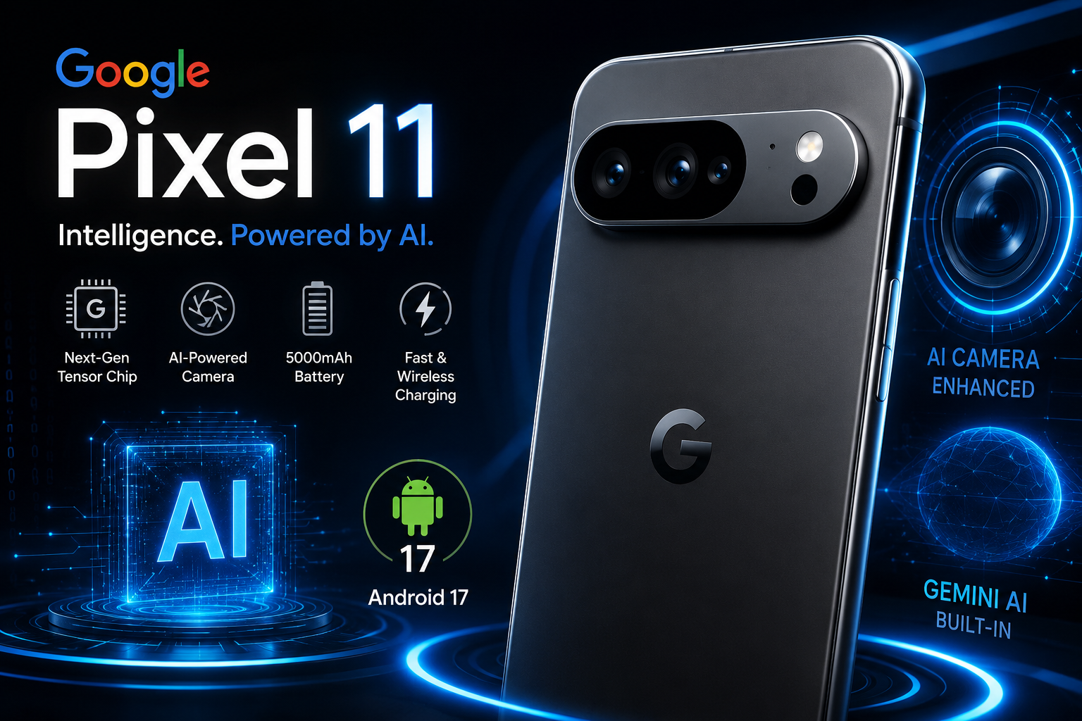 Google Pixel 11 Expected Price in India, Specs & Launch Date