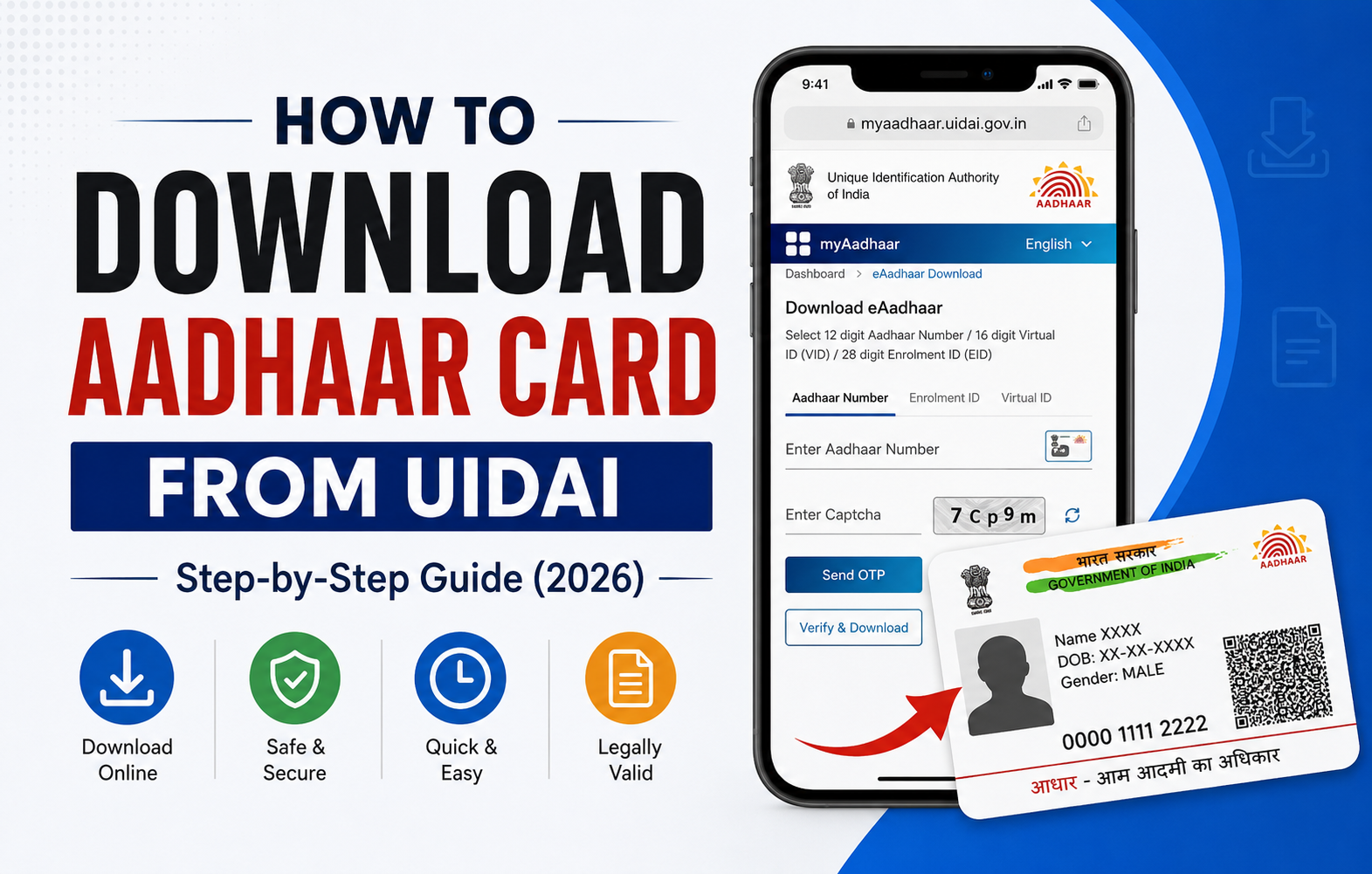 How to Download Aadhaar Card from UIDAI: Complete Step-by-Step Guide (2026)