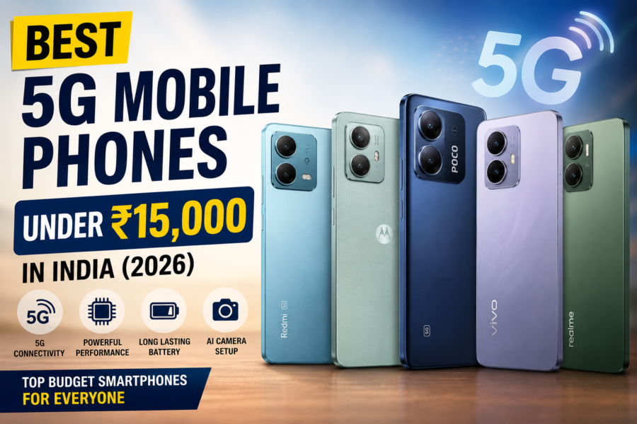 Best 5G Mobile Phones Under ₹15,000 in India (2026): Top Budget Smartphones Worth Buying