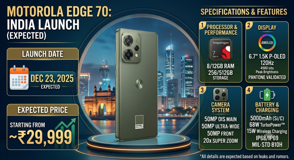 Motorola Edge 70 Smartphone